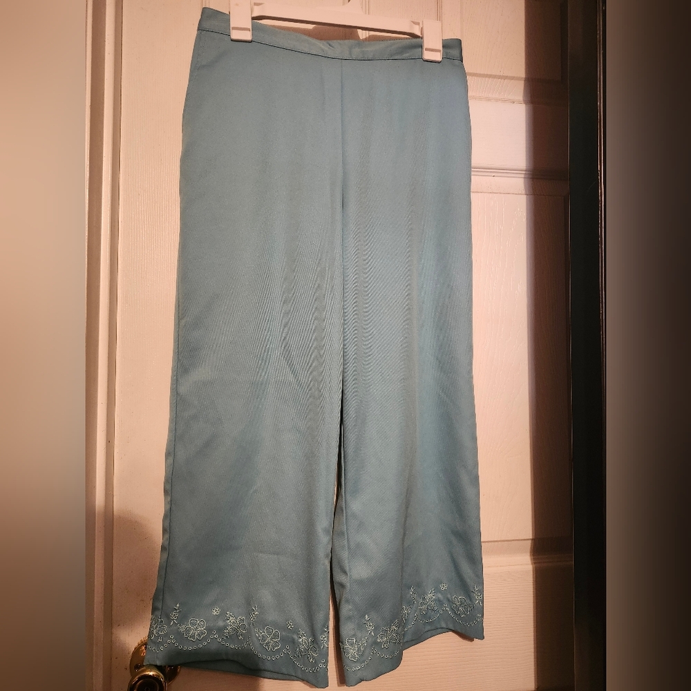 Alfred Dunner Sky Blue Trousers